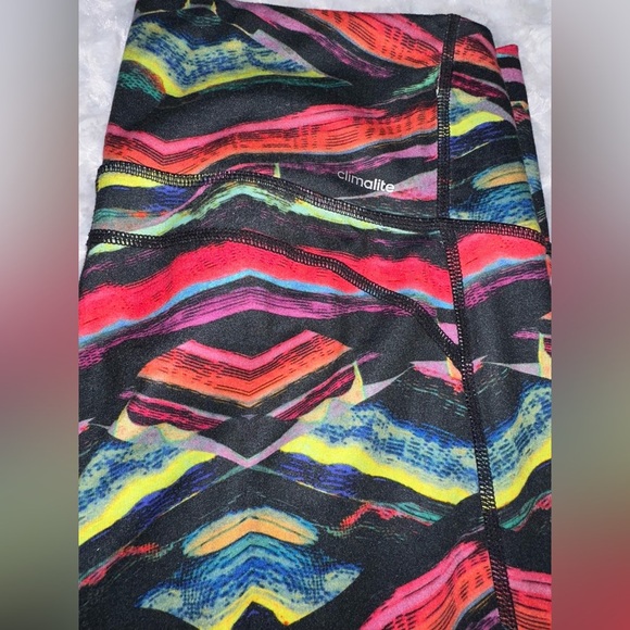 Adidas Womens Training High Rise Multi Color Leggings - Picture 10 of 10